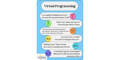 2023 NAFSA Region VIII Virtual Programming