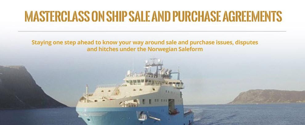 Masterclass On Ship Sale Purchase Agreements 5 Dec 2018