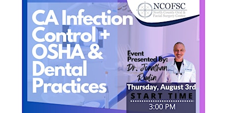 Imagem principal do evento CA Infection Control + OSHA & Dental Practice (5 CEU Units)