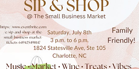 Sip and Shop at the Small Business Market
