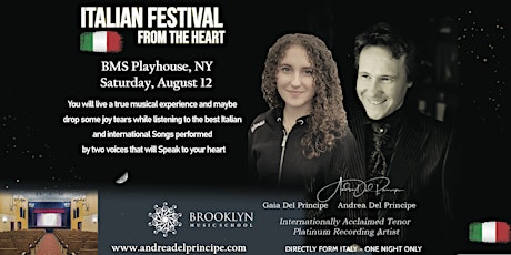 7.00 PM New York Concert: Italian Festival from the Heart