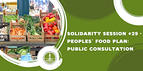 Solidarity Session #29 - Peoples' Food Plan: Public consultation