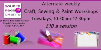 Tuesday Craft Sewing Paint Workshops Open Public