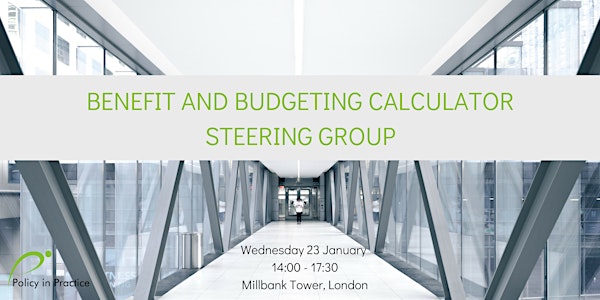 Benefit and Budgeting Calculator Steering Group