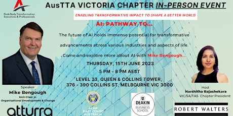 AI: Pathway TO... (AusTTA VICTORIA CHAPTER IN-PERSON EVENT) primary image