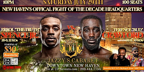 Terence Crawford vs. Errol Spence Jr. Official WatchParty @ Jazzy's Cabaret