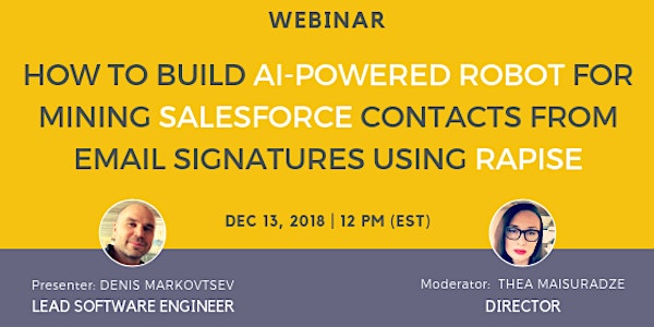 How to Build an AI-Powered Robot for Mining Salesforce Contacts from Emails