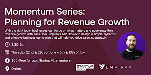 Momentum Series: Planning for Revenue Growth primary image