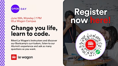 Open Day: Change you life, learn to code. primary image