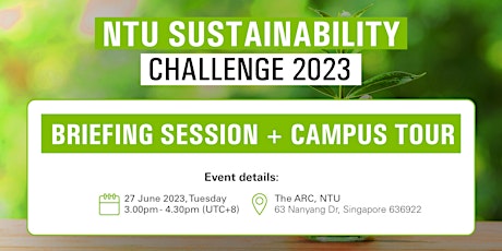 NTU Sustainability Challenge: Briefing Session
