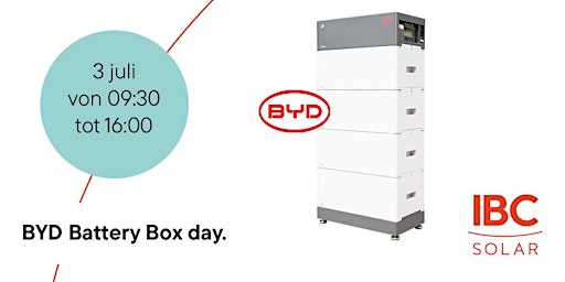 Primaire afbeelding van IBC SOLAR - BYD Battery Box day