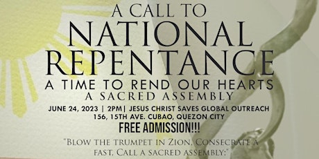 Call to National Repentance - A Time to Rend Our Hearts: A Sacred Assembly