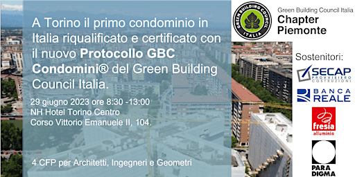 Immagine principale di A Torino il primo condominio riqualificato con il Protocollo GBC Condomini® 