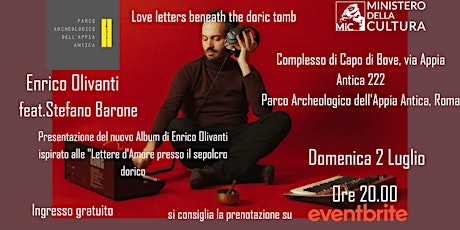Love letters beneath the doric tomb - live in Rome