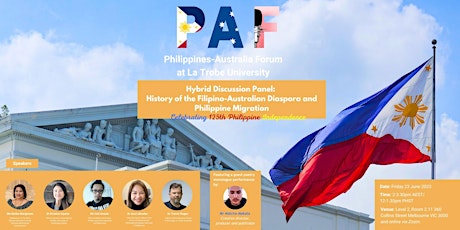 Hybrid discussion panel celebrating 125th Philippine Independence primary image