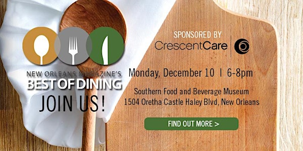 Best of Dining 2018 Presented by Crescent Care 
