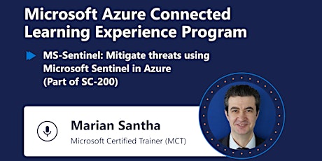 Microsoft Azure Connected Learning Program |MS-SENTINEL: Microsoft Azure