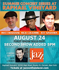 Summer Concert Series: MATT MARSHAK-NICK COLIONNE-JEFF KASHIWA primary image