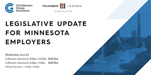 Hauptbild für Legislative Update for Minnesota Employers