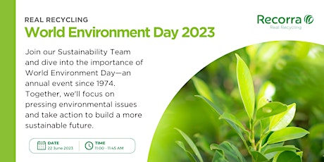 World Environment Day - Webinar
