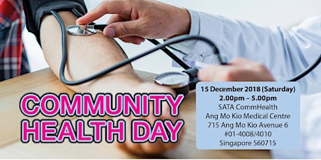 SATA CommHealth Community Health Day at Ang Mo Kio primary image