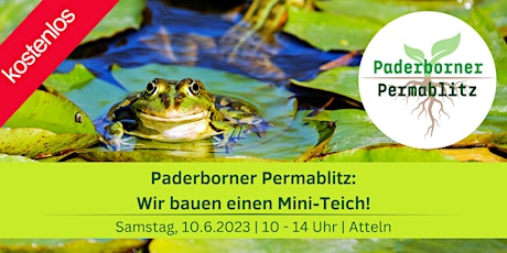 1. Paderborner Permablitz: Wir bauen einen Mini-Teich!