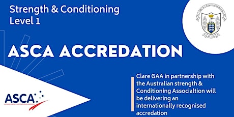 ASCA Accreditation Strength & Conditioning Level 1 Course