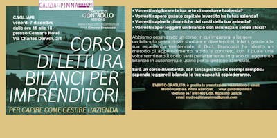 CORSO LETTURA BILANCI, Cagliari, 7 dicembre