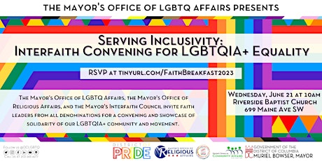 Serving Inclusivity: Interfaith Convening for LGBTQIA+ Equality