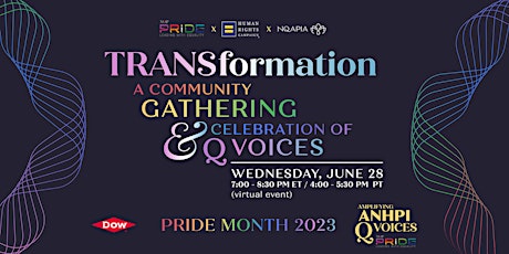 Trans Formation- A Community Gathering and Celebration of Q Voices