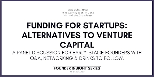 Funding for Startups: Alternatives to Venture Capital primary image