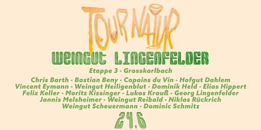 Hauptbild für TOUR NATUR: Etappe 3 @Weingut Lingenfelder