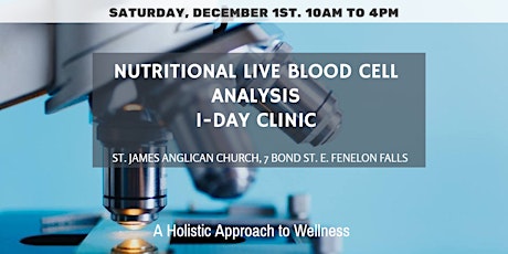 Nutritional Live Blood Cell Analysis, 1-Day Clinic primary image