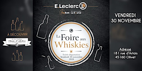 Image principale de Soirée Dégustation "Foire aux Whiskies" 2018