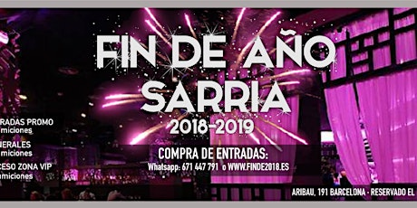 Imagen principal de Fin de Año Sarrià 2018/19