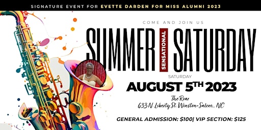 WSSU  Sensational Summer Saturday of Musical Excellence primary image