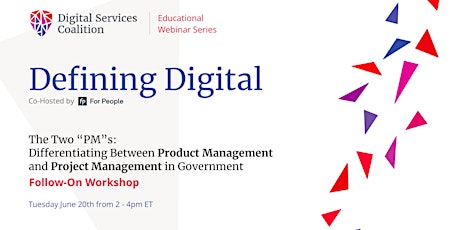 DSC WORKSHOP: Defining Digital- Product Management & Project Management