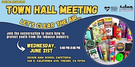 Let’s Clear the Air: Protecting Youth from Big Tobacco Town Hall