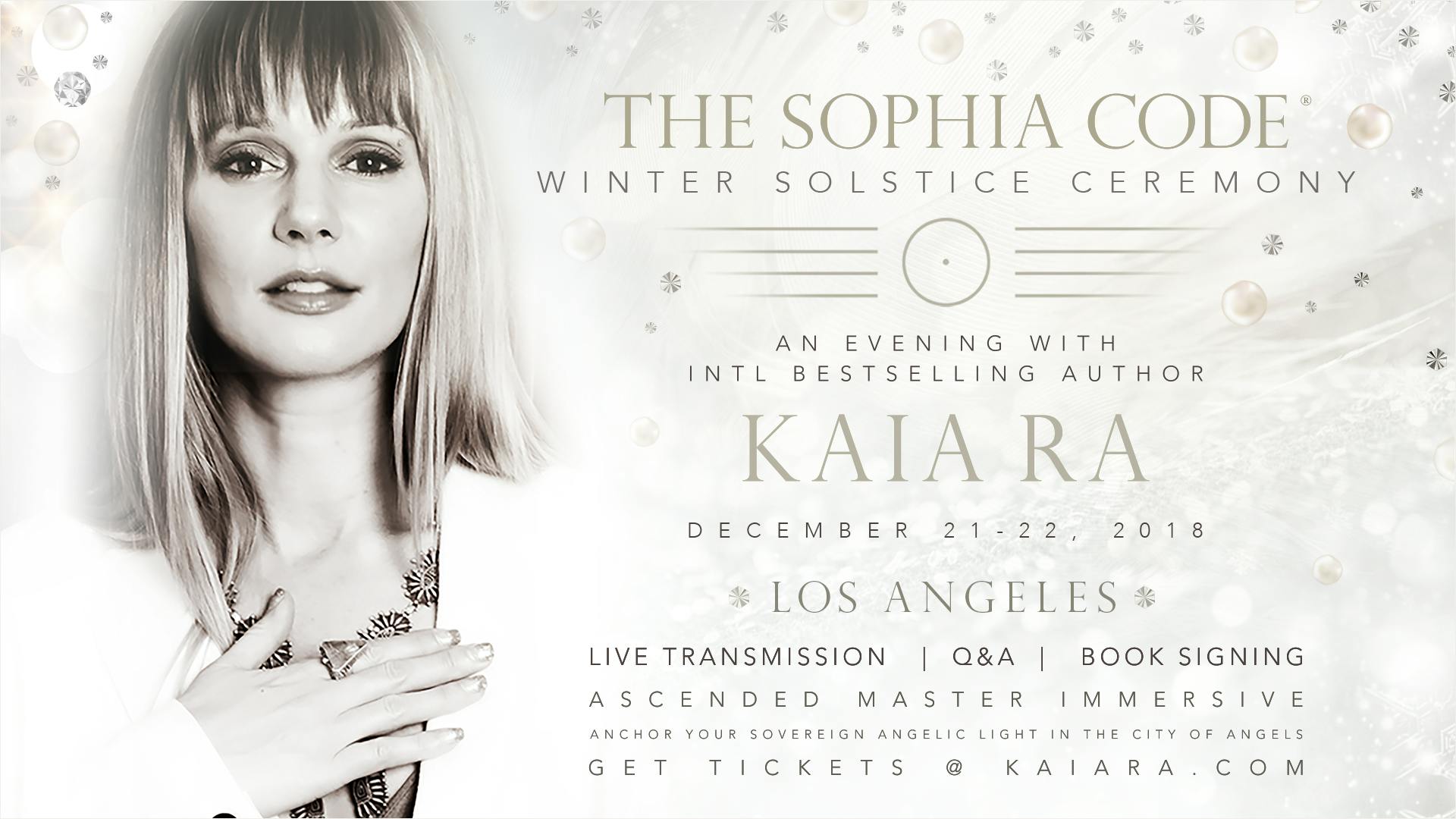 The Sophia Code Winter Solstice Ceremony 21 Dec 2018