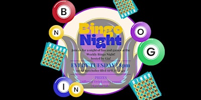 Imagem principal do evento Bingo Nights Hosted by Gia!