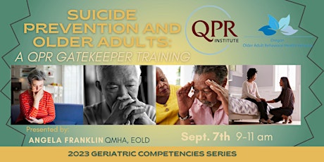 Suicide Prevention and Older Adults: QPR Gatekeeper Training primary image