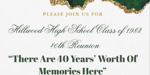 Hillwood High School Class of 1983 - 40th Reunion primary image