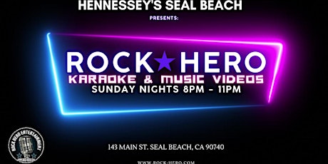 Primaire afbeelding van SUNDAY NIGHT KARAOKE & MUSIC VIDEO PARTY AT HENNESSEY'S SEAL BEACH 8-11PM
