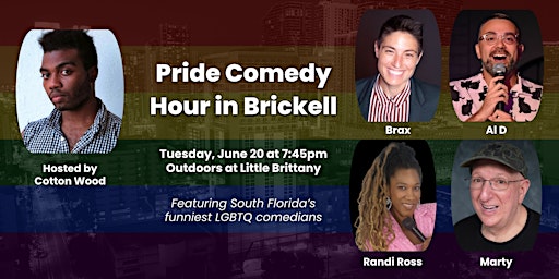 Pride Comedy Hour in Brickell - Tuesday June 20 primary image
