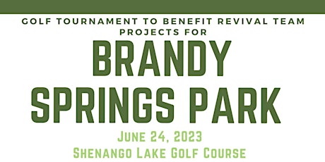 Golf Outing to Support Brandy Springs Park