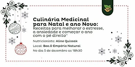 Imagem principal do evento Culinária Medicinal Natal e Ano novo