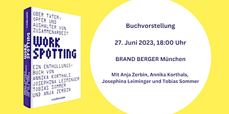 Buchvorstellung »Workspotting« in München