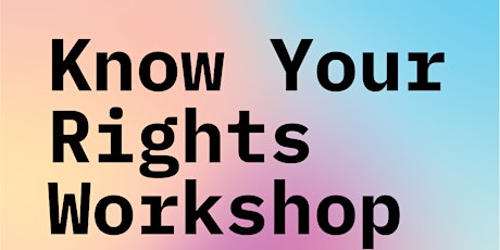 Know Your Rights Workshop With Disability Rights California