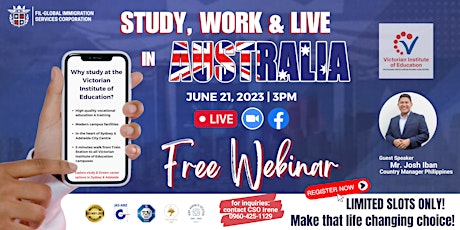 FREE Webinar with Victorian Institute of Education!