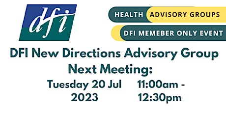 Imagem principal do evento DFI New Directions Advisory Group Meeting